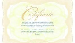 矢量温柔的证书模板集05