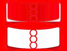 最佳红色贴纸设计矢量图05