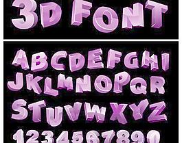 可爱的原始字母集向量01