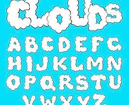 可爱的原始字母集向量02