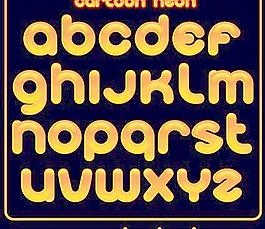 可爱的原始字母集向量03