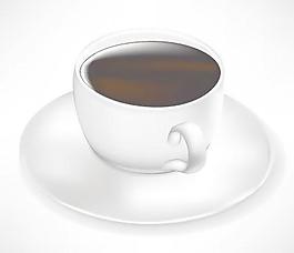 咖啡和热巧克力矢量元素套杯02