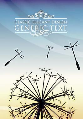 矢量景观元素的背景图形集03