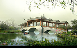 桥梁建造效果图