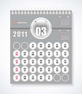 3月日历设计图片 3月日历设计素材 3月日历设计模板免费下载 六图网