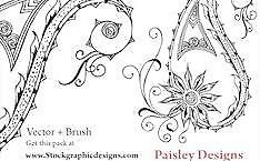 佩斯利图案矢量矢量