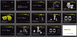 黑色酒具产品介绍方案PPT