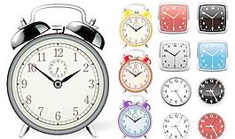 时钟闹钟矢量素材