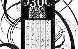 曲线线条笔刷 下载