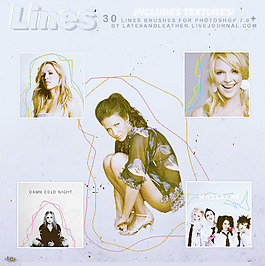 不规则边框线笔刷 下载