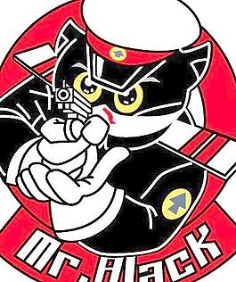 黑猫警长矢量卡通漫画,漫画