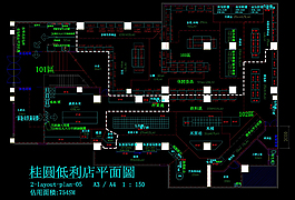 桂园折扣店CAD图纸