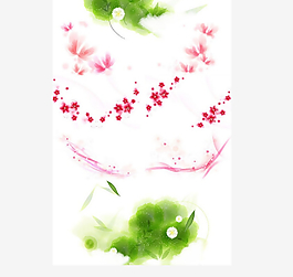 色彩花朵背景图片素材二