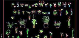 花盆花瓶cad图块