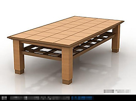 3D精美长桌模型