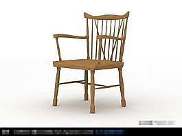 3D精美木椅模型