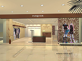 服装店CAD平面图