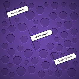 潮流紫色标签条圆点背景矢量素材