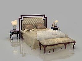 古典欧式双人床