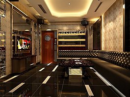 高档奢华的KTV包间