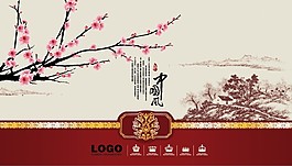 中国风桃花