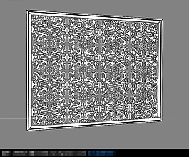 3D漏空花家装模型图