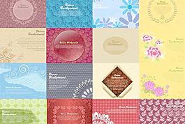 漂亮的图案底纹矢量素材