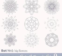 手绘图案风格04矢量矢量素材