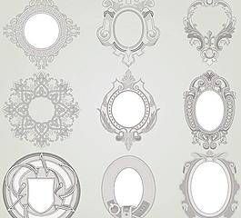 经典的花边花纹矢量素材矢量素材