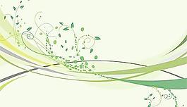 动态线与时尚花纹矢量素材