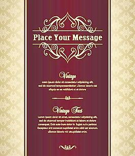 欧洲古典花纹背景矢量素材03