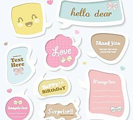 时尚标签矢量素材03