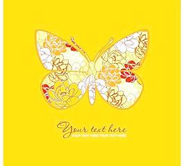 蝴蝶花纹矢量素材05