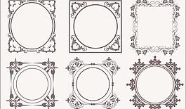 经典的欧式花纹矢量素材08