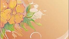 手绘花卉矢量material-2