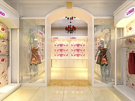 时尚动感的服装专卖店装修