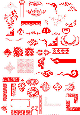 花纹花边中国风