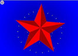 红色五角星动画