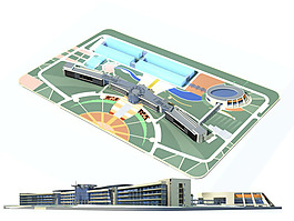 高档场馆设计3D模型素材