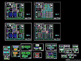 健身会所cad施工图