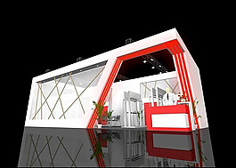 现代时尚展厅3d模型设计