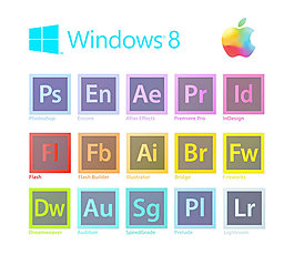 apple2012 Win8 Adobe标志