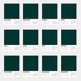 日历的网格2013 162