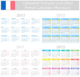 日历的网格2013 106