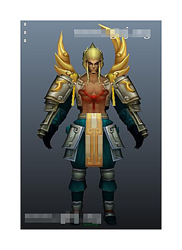 游戏战士3d模型图片
