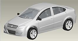 奇瑞A3汽车3D模型