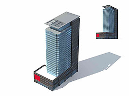 现代大厦3D模型.