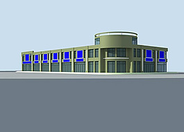 西式商业大厦3D模型设计