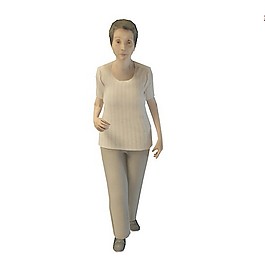 走路的女人3d模型