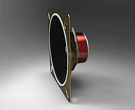 小喇叭扬声器3D模型